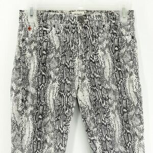 Hudson Jeans Women's 25 Y2K Snake Print Skinny Stretch Made USA
